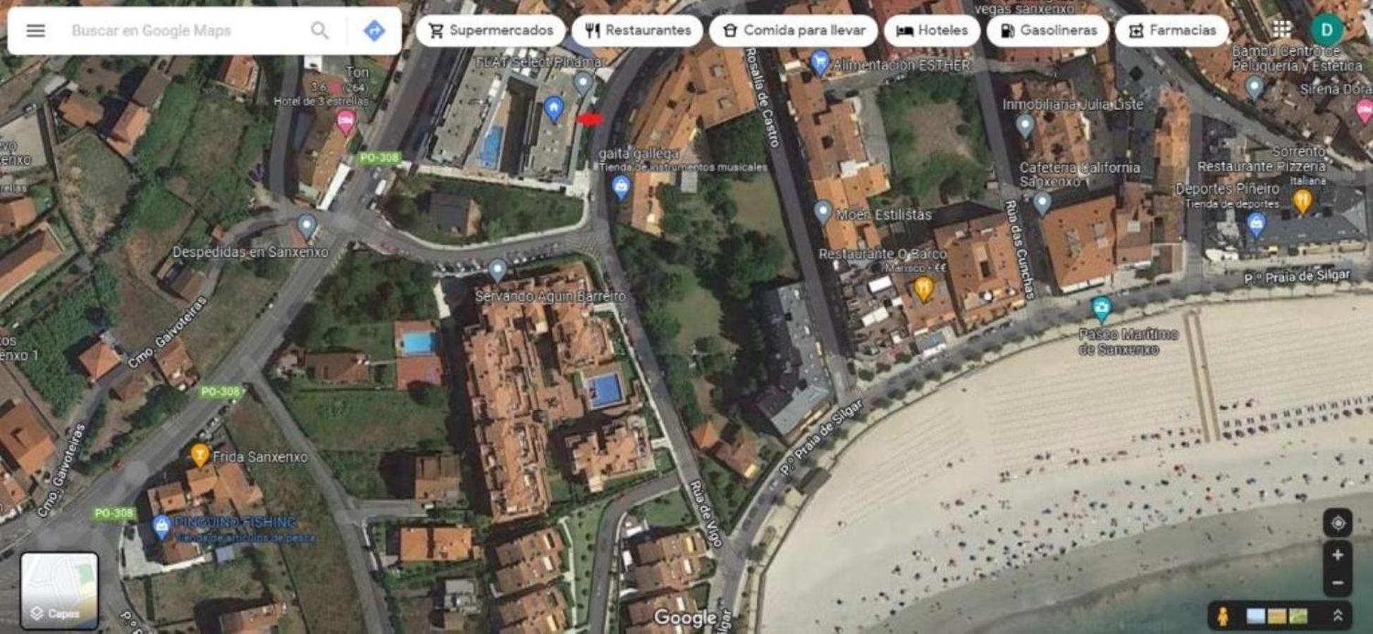 Apartamento En Urbanizacion Con Piscina En Playa De Silgar Sanxenxo Extérieur photo