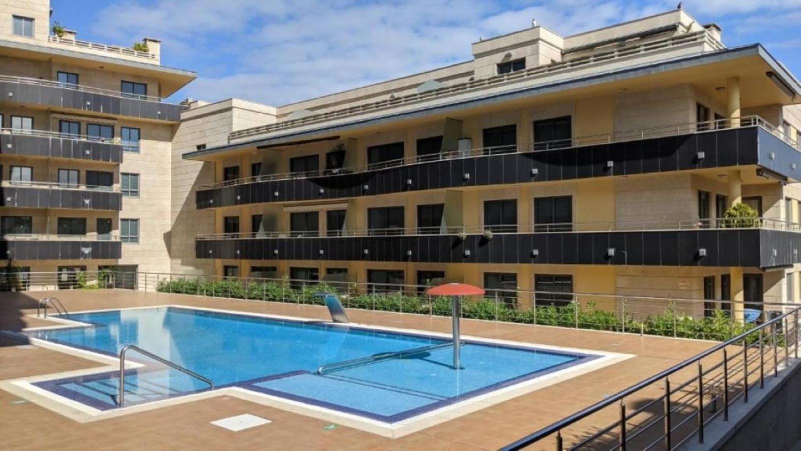 Apartamento En Urbanizacion Con Piscina En Playa De Silgar Sanxenxo Extérieur photo